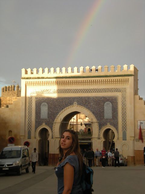 Puerta Bab Boujeloud en Fez