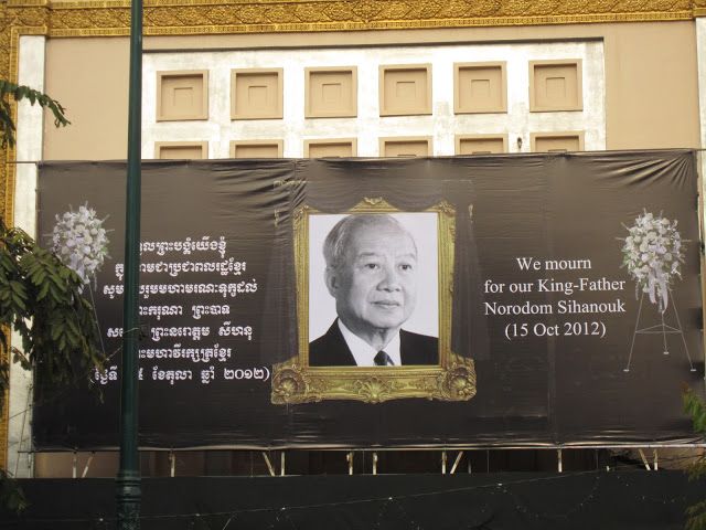 Luto al rey padre Norodom Sihanouk en Camboya