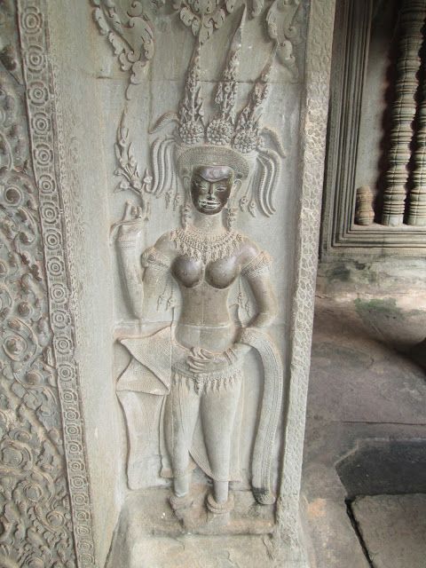 Aspara en Angkor Wat, Camboya