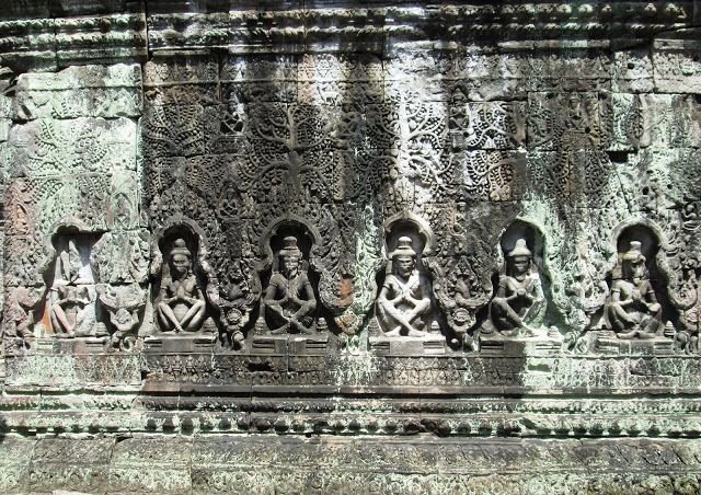 Detalle del templo Preh Khan en Angkor en Camboya