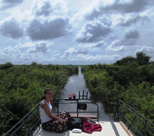 Por el lago Tonlé Sap en Camboya