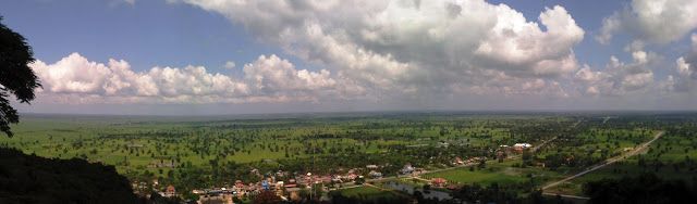 Vistas de los campos de arroz