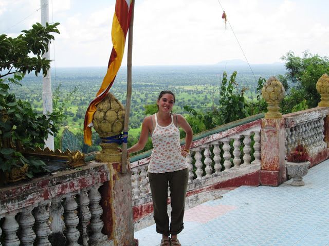 Vistas desde la pagoda en Battambang