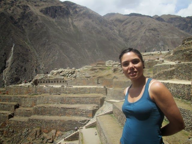 Vista de las terrazas de la fortaleza de Ollanta