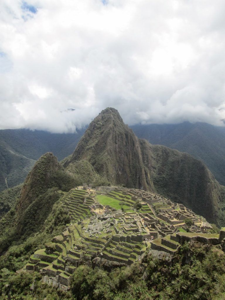 Vista típica del Machu Picchu