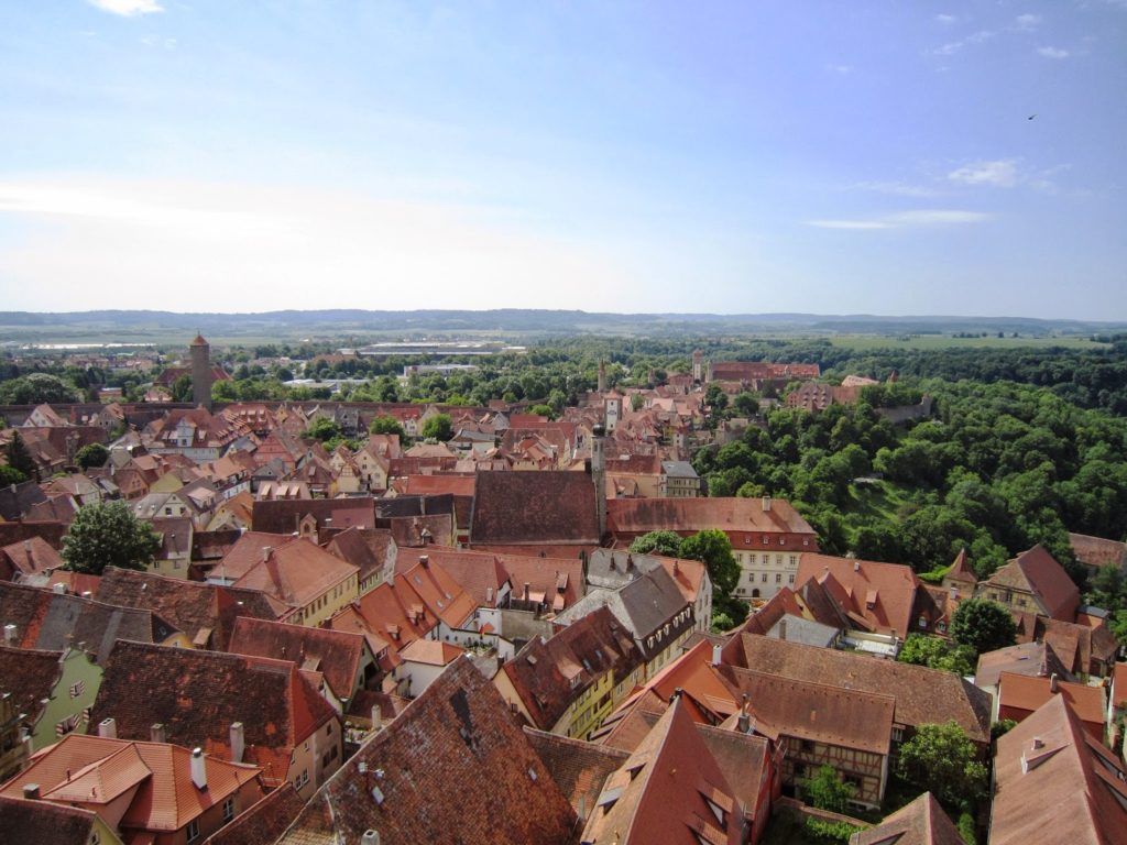 Vistas desde la torre del Rathaus de Rothemburg