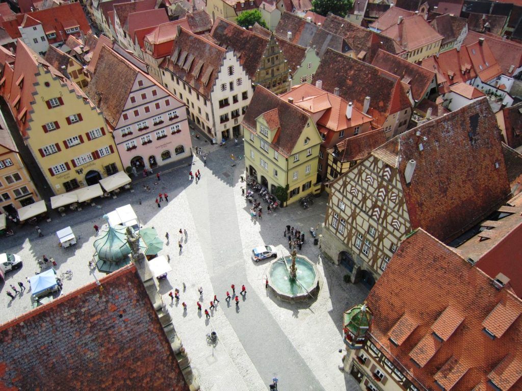 Vista de Rothenburg ob der Trauber desde la torre del ayuntamiento