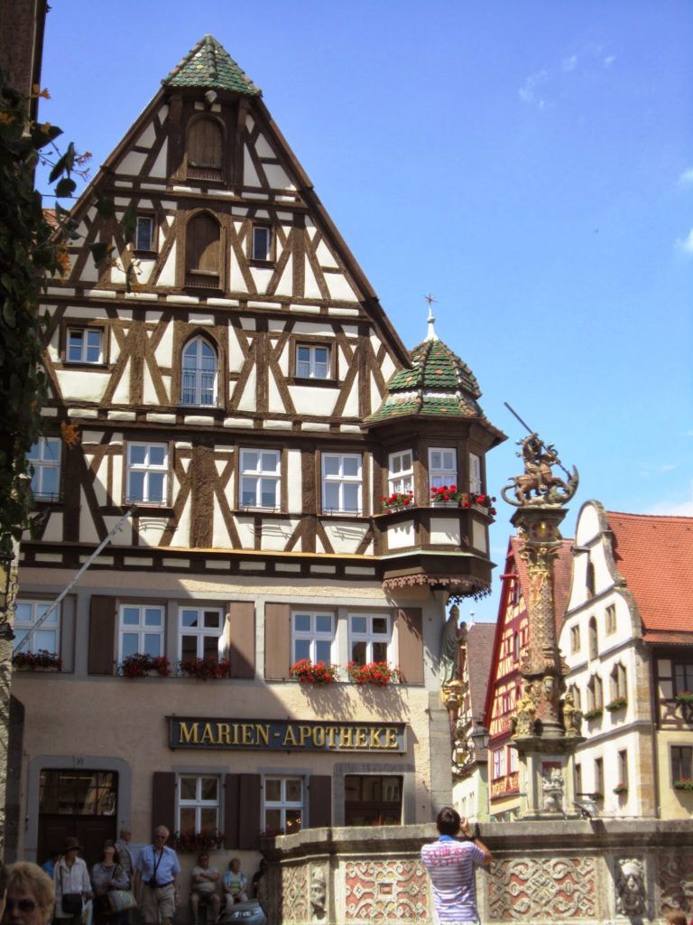 Detalle de la Marktplatz de Rothenburg