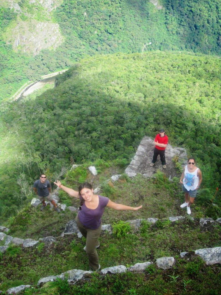 Bajando al Machu Picchu