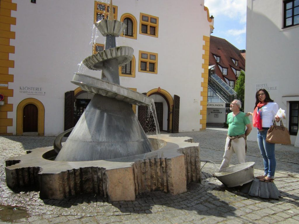 Fuente de la repostería en Nördlingen