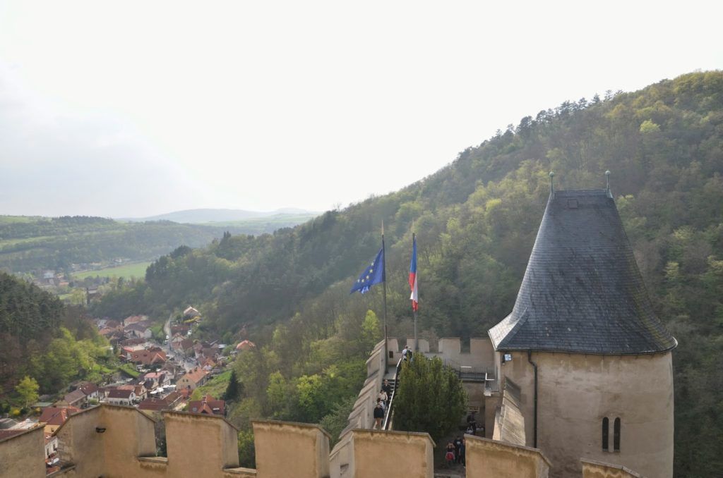 Vistas desde el castillo de Karlsteijn