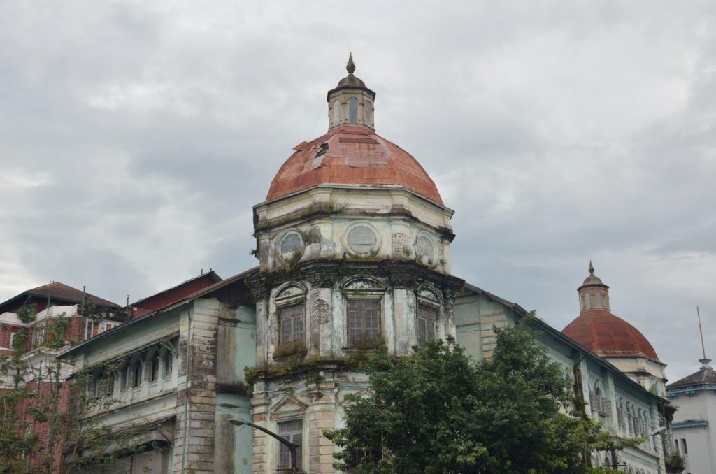 Edificio colonial en Yangón