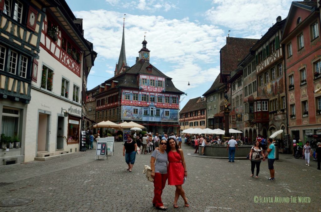 Plaza de Stein am Rhein en Suiza