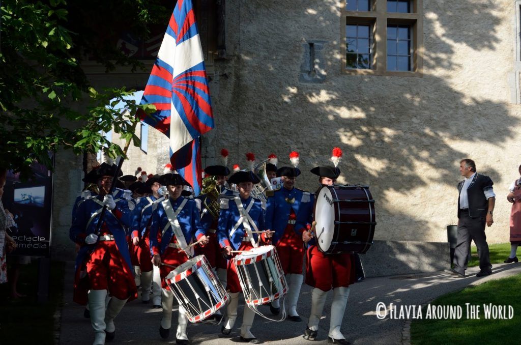 Recreación en el pueblo de Gruyeres