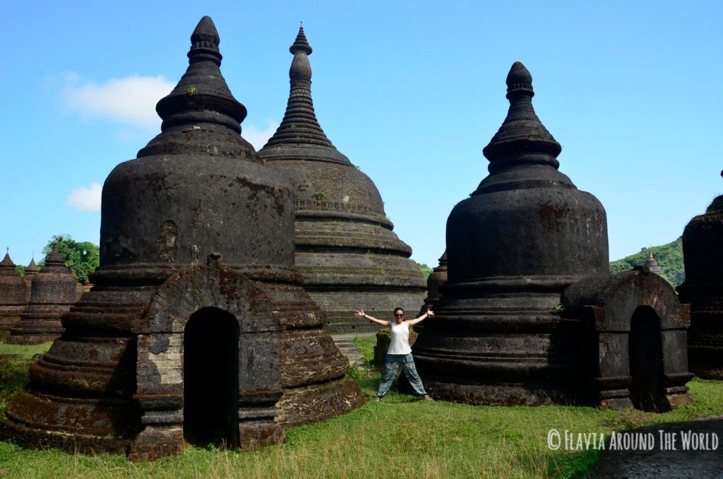 Exterior del templo de Andaw, Mrauk U, Myanmar