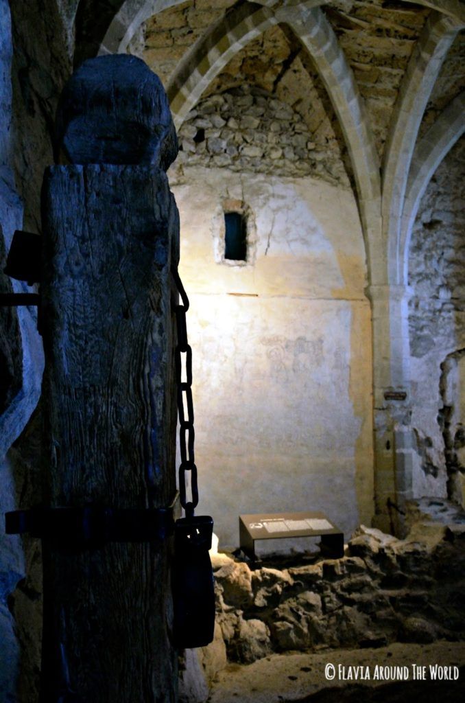 Grilletes de las mazmorras del castillo de Chillon, Suiza