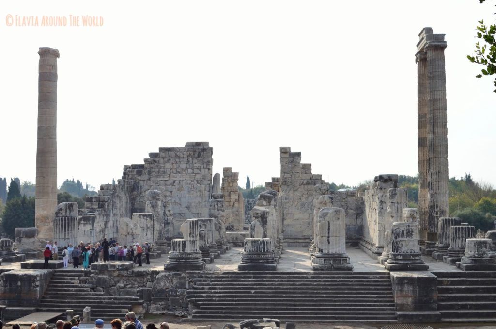 Vista del templo de Apolo,Turquía