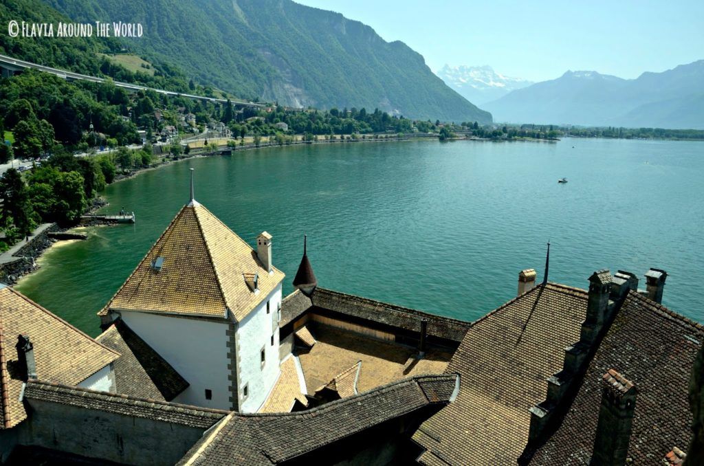 Vista desde arriba del castillo de Chillon