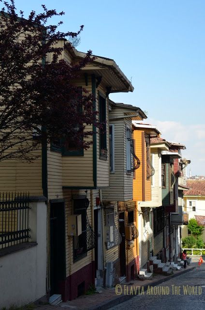 Casas otomanas cerca de la iglesia de Chora