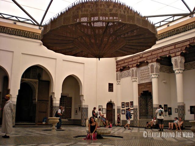 Patio del museo de Marrakech