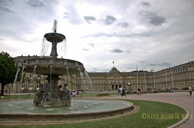 Schlossplatz y el palacio nuevo, el corazón de Stuttgart