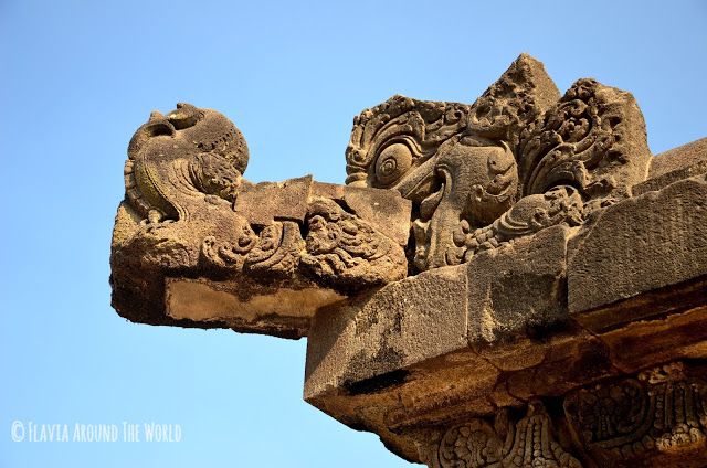 Detalle del templo de Prambanan