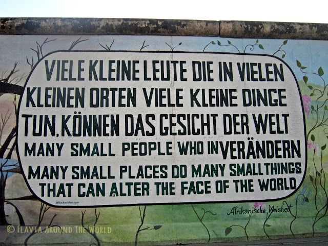 Proverbio africano en la East Side Gallery