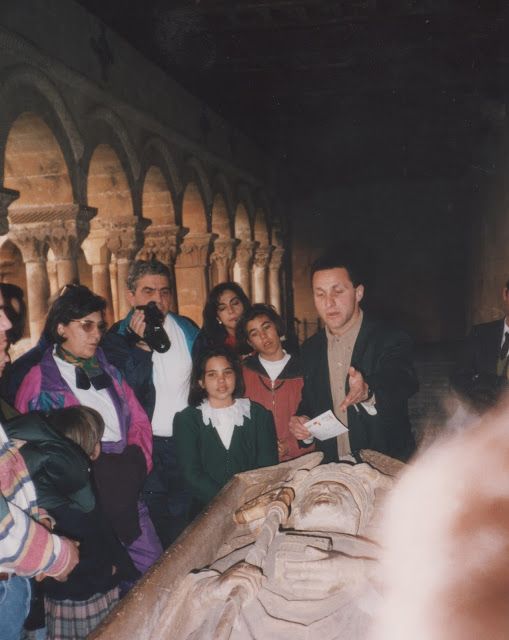 En el claustro de Santo Domingo de Silos