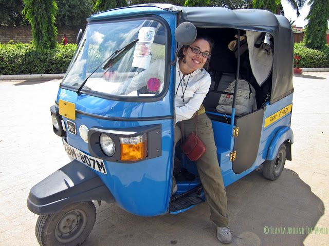 El tuk-tuk que nos trajo a las 3 desde Malindi