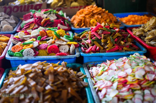 Puesto del mercado de Ruteng, Indonesia