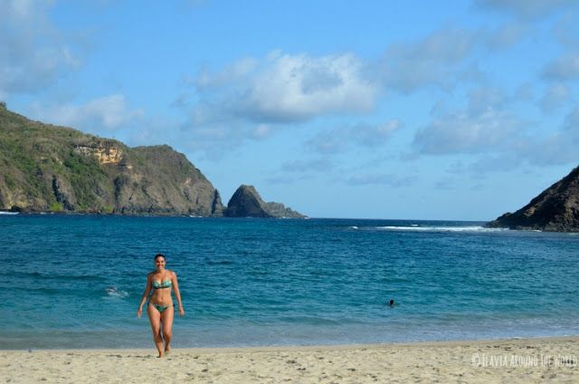 Playa de Mawan en Lombok, Indonesia