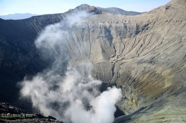 cráter volcán bromo