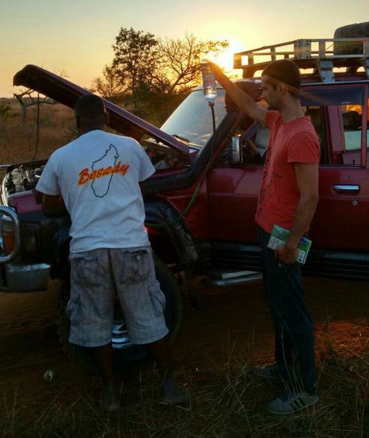 todoterreno con gotero en Madagascar