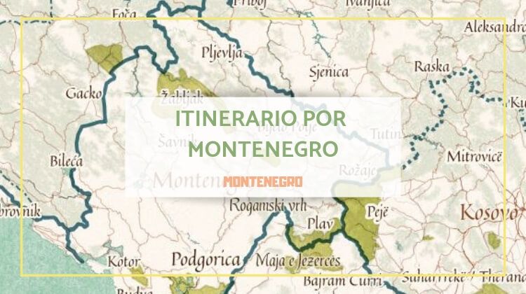 itinerario por montenegro